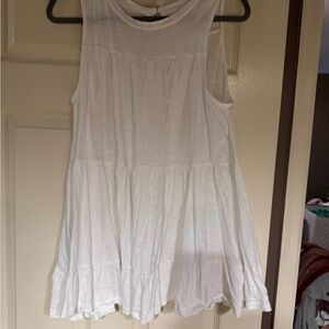 Sleeveless White Top